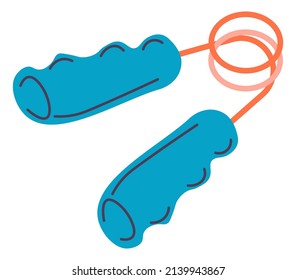 Simple sports equipment for muscle training and growth, isolated expander for improving strength of arms. Bodybuilding and development, sporty tool for recreation. Vector in flat style illustration
