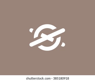Simple, Sports vector logo in flat style.