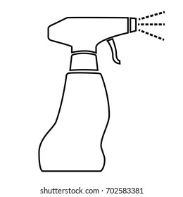 Simple Spray Bottle, Isolated on White