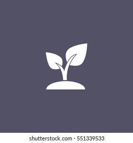 simple sprout icon design