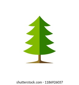 Simple Spruce Tree Illustration Symbol Graphic Design