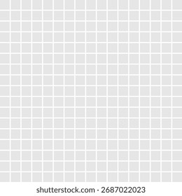Simple square block grid 17x17 or 289 square shapes on transparent background