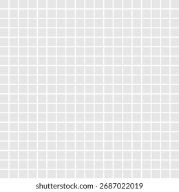 Einfaches quadratisches Blockraster 19x19 oder 361 quadratische Formen auf transparentem Hintergrund