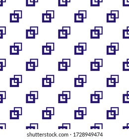Simple Square blue monochrome Seamless Pattern Background Wallpaper. Pattern for interior, wall, decor, paper, and more.