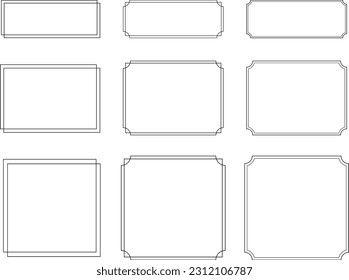 Simple Square Frame Material Set