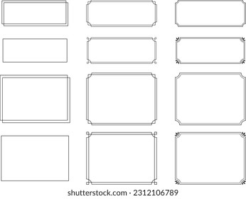 Simple Square Frame Material Set