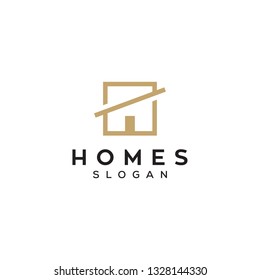 simple square homes logo