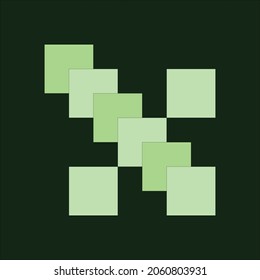 Simple square icon and symbol art