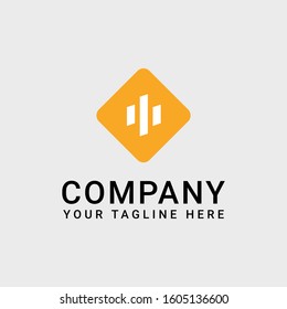 Simple Square Logo Template Design