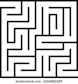 simple square maze (black lines on white background)