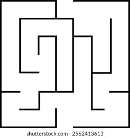 Simple Square Maze Labyrinth For Kids