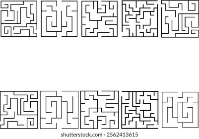 Simple Square Maze Labyrinth For Kids