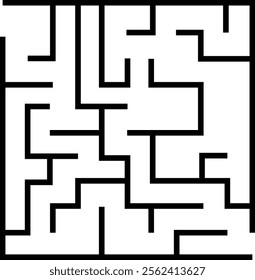 Simple Square Maze Labyrinth For Kids