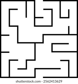 Simple Square Maze Labyrinth For Kids