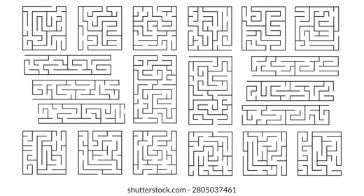 Simple Square Maze Labyrinth