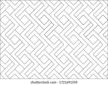 Simple Square Pattern in Black and White