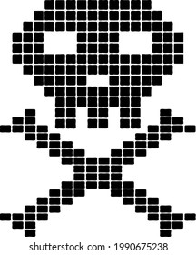 Simple and square skull mark