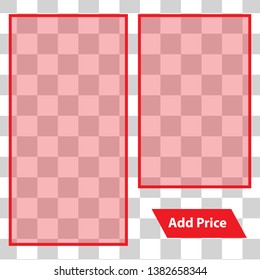 simple square social media post template and ads template 
