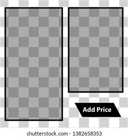 simple square social media post template and ads template 