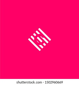 simple square stripped line C logo letter beauty design concept.