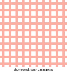 Simple squared abstract Seamless repeat pattern, pink and white colors