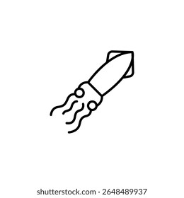 Ilustração De Lula Simples Com Design Linear Em Configuração Transparente