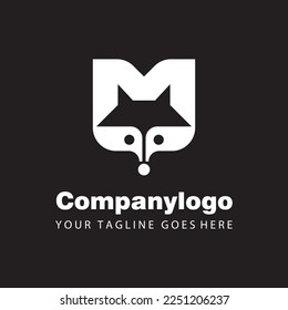 simple squirrel head for logo company design