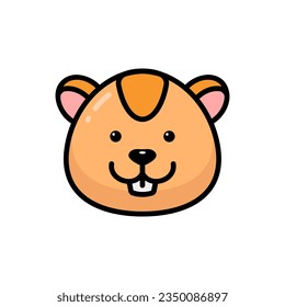 Simple Squirrel lineal color icon. The icon can be used for websites, print templates, presentation templates, illustrations, etc