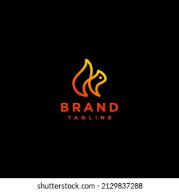 Simple Squirrel Outline Logo Design