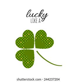 Simple St. Patrick's Day wishing card