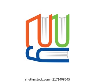 Simple Stack of Books Arranged with Particular Arrangement