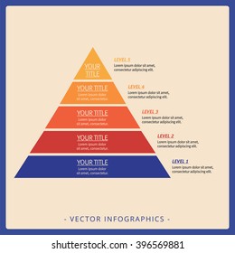 Simple Stacked Pyramid Chart Template