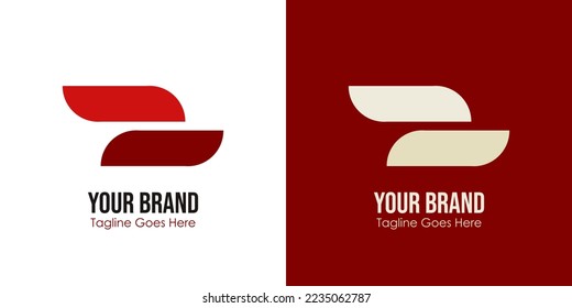 
Simple stacked two shape logo meaning speed and effectiveness isolated on Double Background. Can Be Used for Company Logos, Business and Branding. Flat Vector Logo Design Template Elements.