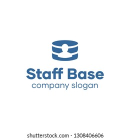 Simple Staff Data Base Logo Idea