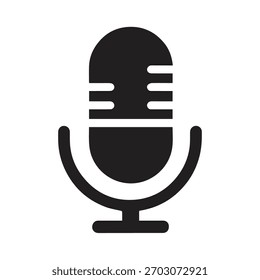 Emblema de audio de soporte simple que representa una identidad de transmisión moderna y limpia