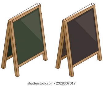 A simple stand board. vector illustration