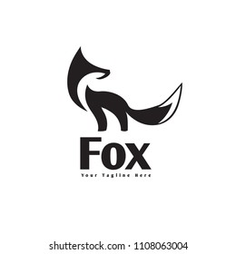 simple stand fox logo