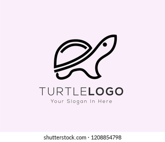 simple stand turtle line art logo, turtle logo design inspiration