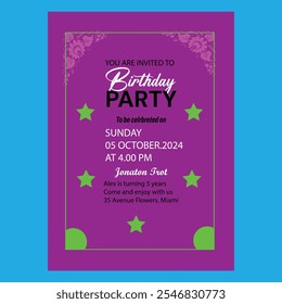 Una Plantilla de tarjeta de invitación fabulosa fantástica y exclusiva estándar simple