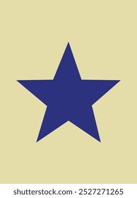 simple star design for home screen or t-shirt screen printing