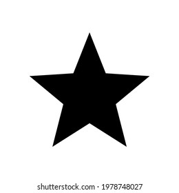 simple star icon on white background