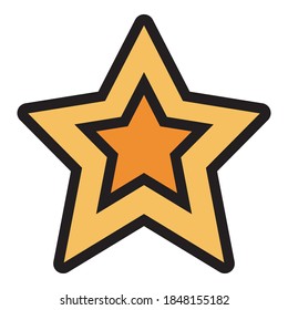 simple star illustration on white backround