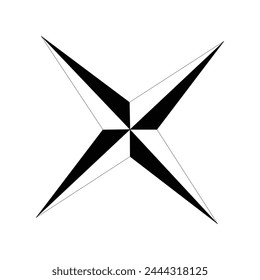 Simple star illustration template design