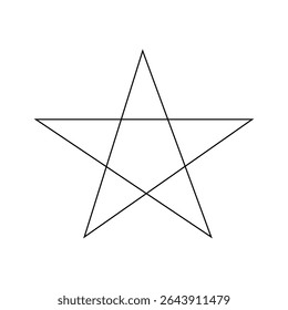Ilustraciones simples de la estrella convenientes para colorear libros