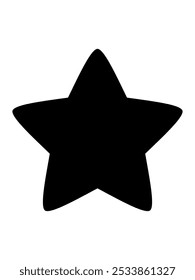 uma simples imagem de estrela com bordas mais suaves do que o habitual, muitas vezes usado para decorações de Natal