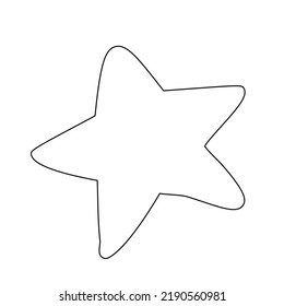 A Simple Star Line Art Design