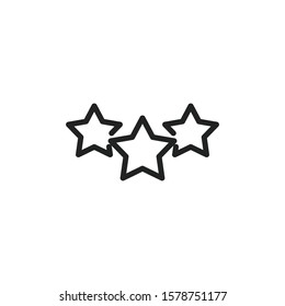 Simple star line icon. Stroke pictogram. Vector illustration isolated on a white background. Premium quality symbol. Vector sign for mobile app and web sites.