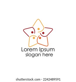 inspiración de diseño de logotipo de estrella simple, diseño de logotipo de estrella creativa vectorial, logotipo de tecnología