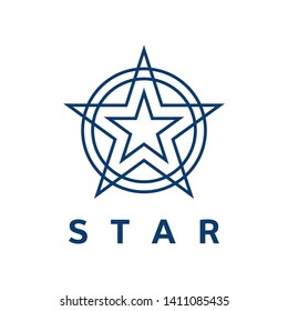 Simple Star Logo Design Template