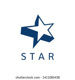 Simple Star Logo Design Template Stock Vector (Royalty Free) 1411085438 ...
